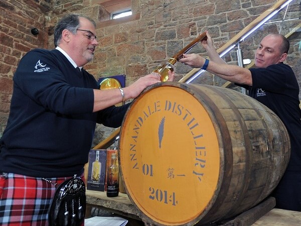whisky tasting at Annandale Distillery